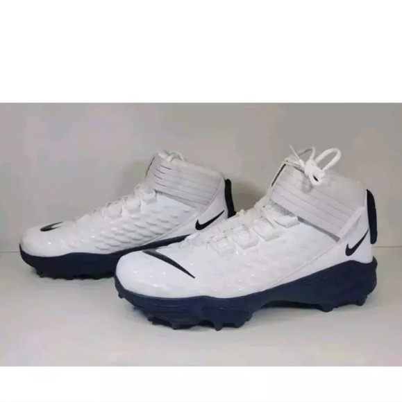 Nike Men’s 14.5 Force Savage Pro 2 Shark Football Cleats White/Navy BV5448-102 - Picture 2 of 6